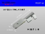 Photo: 187 Type  No lock  male  terminal   only  - No sleeve /M187-sr