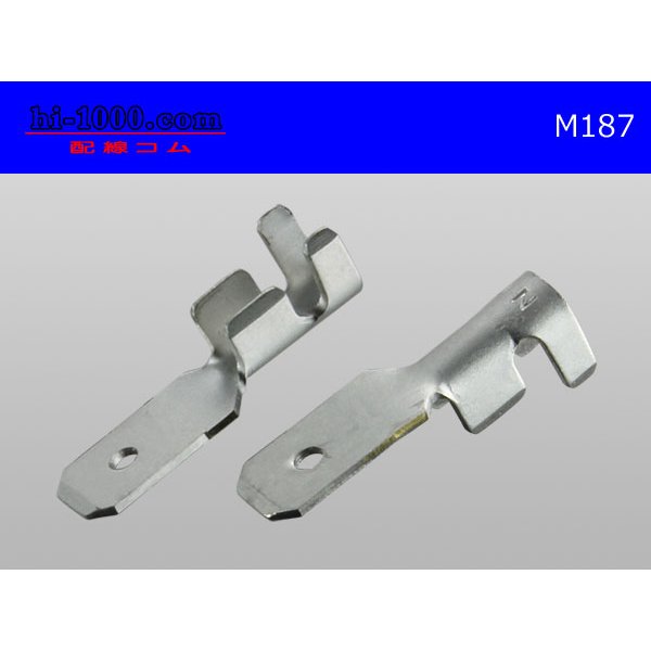 Photo2: 187 Type  No lock  male  terminal   only  - No sleeve /M187-sr (2)