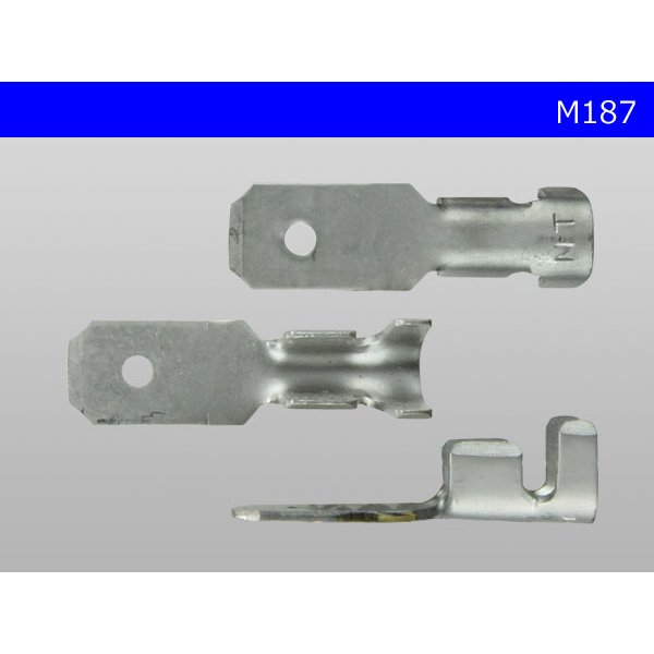 Photo3: 187 Type  No lock  male  terminal   only  - No sleeve /M187-sr (3)