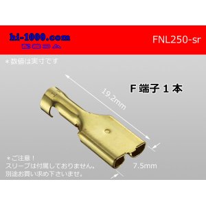 Photo: 250 Type  No lock F terminal   only  ( No sleeve )/FNL250-sr