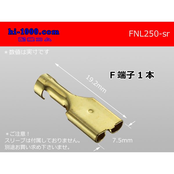 Photo1: 250 Type  No lock F terminal   only  ( No sleeve )/FNL250-sr (1)