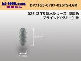 Photo: 025 Type TS /waterproofing/  blind plug ( Dummy plug )- [color Light gray] /DP7165-0797-025TS-LGR