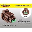 Photo1: ●[sumitomo] 090 type RS waterproofing series 2 pole F connector [brown] (no terminals) /2P090WP-RS-BR-F-tr (1)