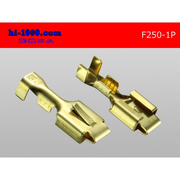 Photo2: [yazaki]250 Type  1 pole exclusive use  female  terminal /F250-1P (2)