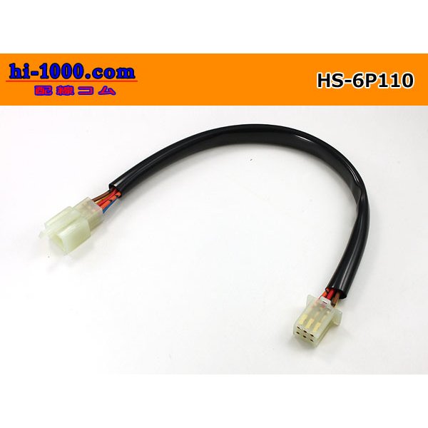 Photo1: both ends 6P(110 Type ) Harness /HS-6P110 (1)