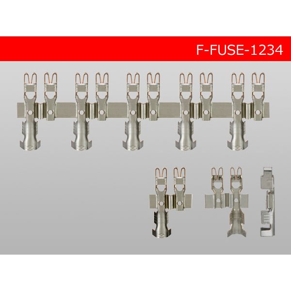 Photo3: Mini flat type  Type fuse Terminal   Duplicate   L size AVS3.0-5.0 (3)