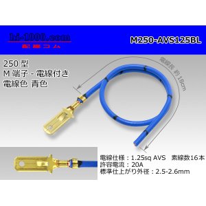 Photo: M250 Terminal 1.25sq With electric wire - [color Blue]