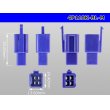 Photo3: ●[sumitomo] 110 type 4 pole M connector[blue] (no terminals) /4P110-BL-M-tr  (3)