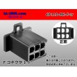 Photo1: ●[sumitomo] 110 type 6 pole F connector[black] (no terminals) /6P110-BK-F-tr (1)