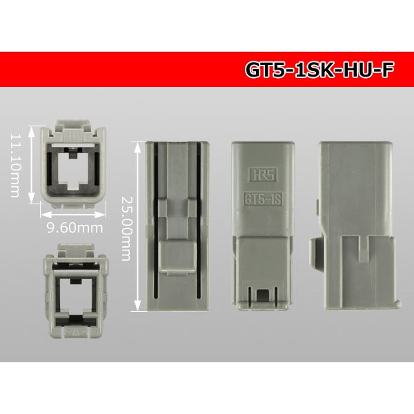 Photo3: ＧT5 series 　 For single-core shielded cable F connector  housing   only   (No terminal) /GT5-1S-HU (3)