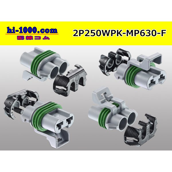 Photo2: ●[REINSHAGEN]  MP630 series 2 pole waterproofing F connector (no terminal)/2P250WP-MP630-F-tr  (2)