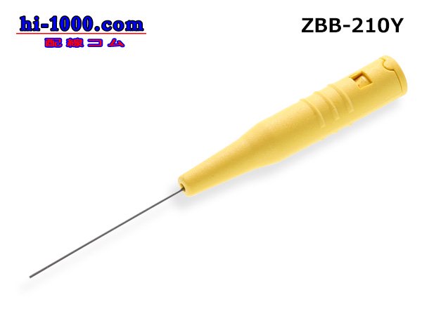 Photo1: ■Extra-fine test lead pin 0.4mm yellow /ZBB-221Y made in CUSTOR (Cousteau) (1)